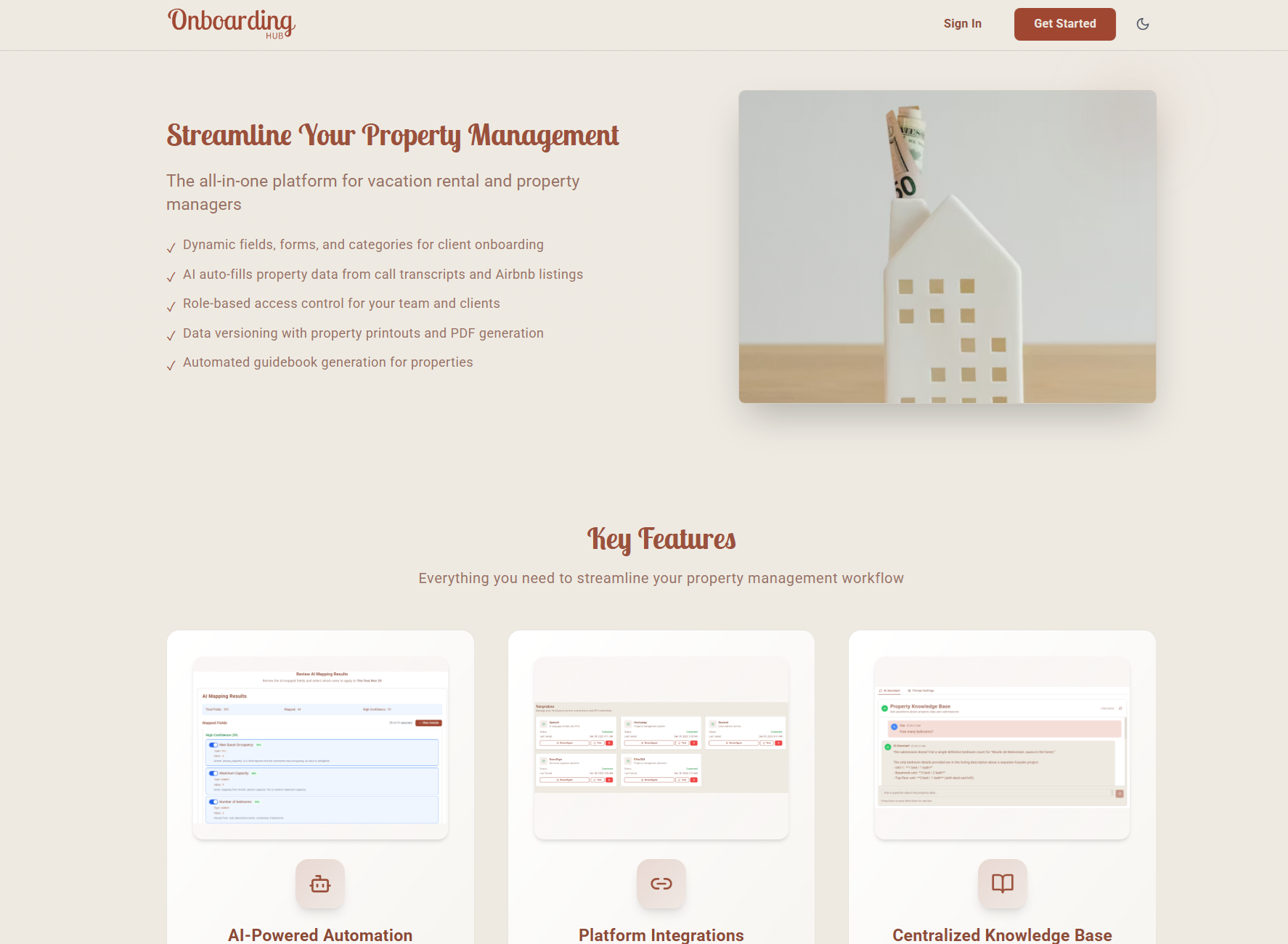 OnboardingHub - Property Management Platform